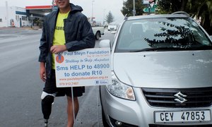 Geamputeerde stap deur Gansbaai